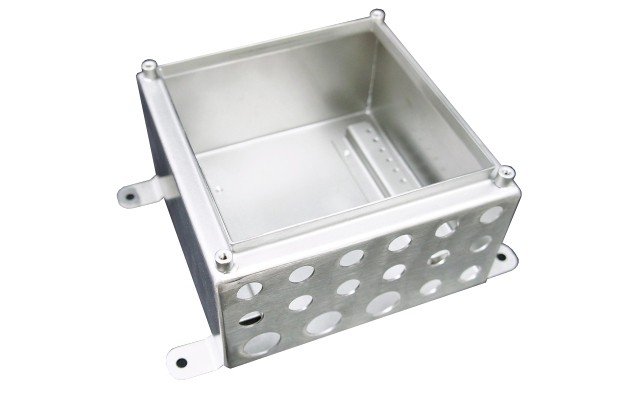 Stainless steel enclosure terminal box IP68 with cut openings holes