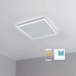 Infraboost 370W IR ceiling panel with LED lighting and WiFi control (for rooms up to 8 m²)