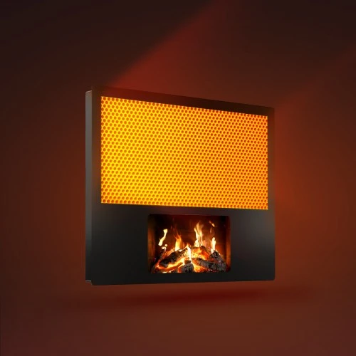 1700W IR Fireplace-Style Heater with WiFi Control – Heats Rooms up to 25 m²