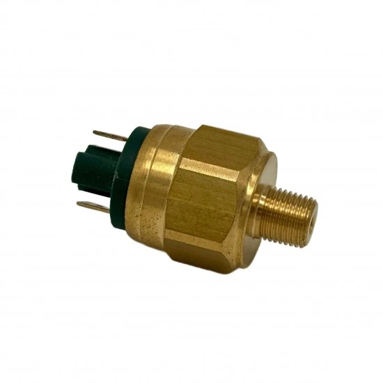 Brass oil pressure switch with Faston plug for industrial applications Oil pressure switch with Faston contacts and M10x1.0 brass thread