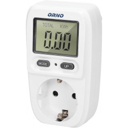 ORNO OR-WAT-419(GS) vtični merilnik porabe električne energije z LCD zaslonom – Schuko 16A