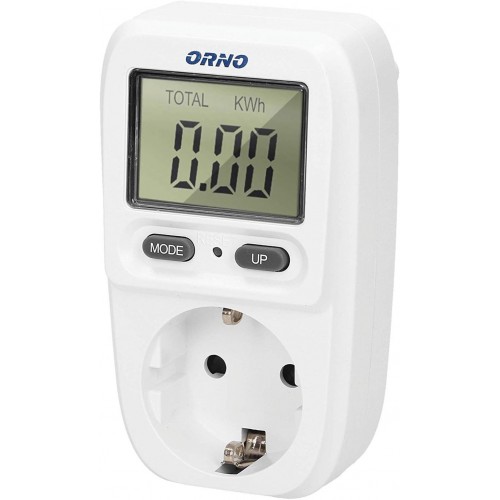 ORNO OR-WAT-419(GS) vtični merilnik porabe električne energije z LCD zaslonom – Schuko 16A ORNO OR-WAT-419(GS) vtični merilnik porabe električne energije z LCD zaslonom – Schuko 16A