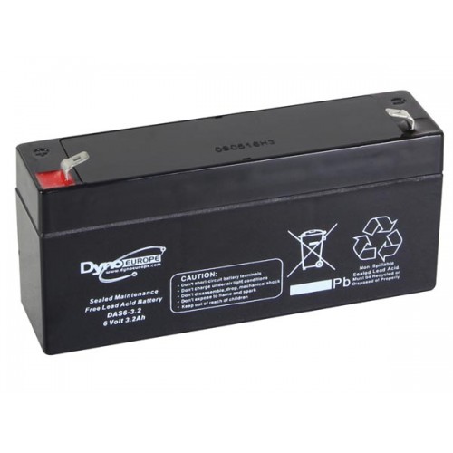 6V 3.2Ah AGM Lead-Acid Battery – Faston 4.8 mm 134x34x60mm 6V 3.2Ah AGM Lead-Acid Battery – Faston 4.8 mm 134x34x60mm