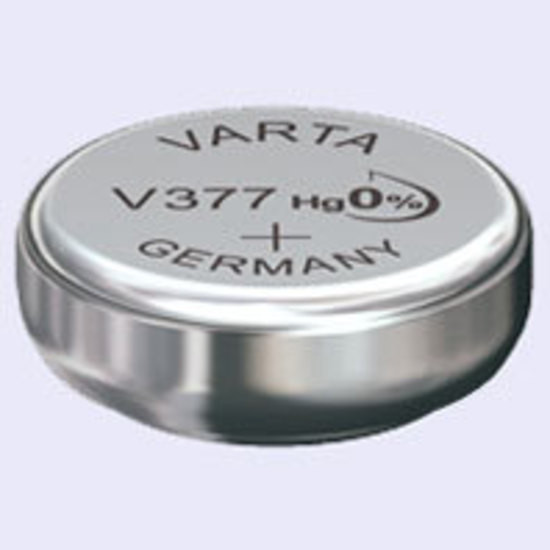 Baterija za ure V377, SR66 / SR626SW, 1.5V debeline=2.6mm, Ø=6.8mm AgO