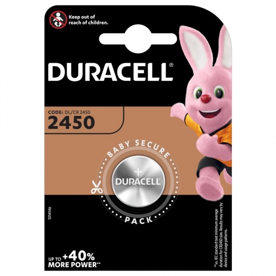 Duracell CR2450 3V litijeva gumbna baterija Duracell CR2450 3V litijeva gumbna baterija v blister pakiranju