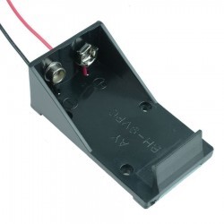 Ohišje za 1kom 9V baterijo (6LF22)