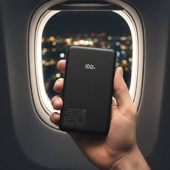 20W power bank with USB-C PD and USB-A output Power bank everActive Energy Bank EB-22QB 20W 20000mAh