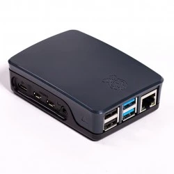 Raspberry Pi 4 SC0230 Model B Official Case, Plastic, Black/Grey Raspberry Pi 4 SC0230 Model B Official Case, Plastic, Black/Grey