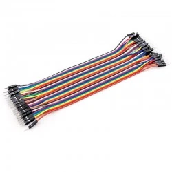 DuPont Jumper Wires 20 cm – 40-Way Male-to-Male Bundle