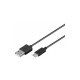 GOOBAY 45735 podatkovni in polnilni kabel, USB-A -> USB-C, 1.0 m, črn