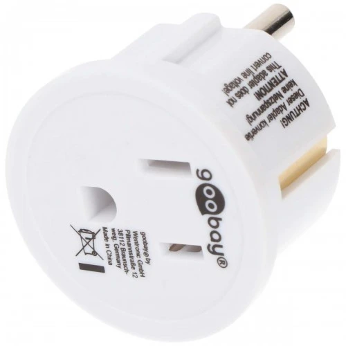 Goobay 45351 Travel Adapter USA/Japan to EU (White) Goobay 45351 Travel Adapter USA/Japan to EU (White)