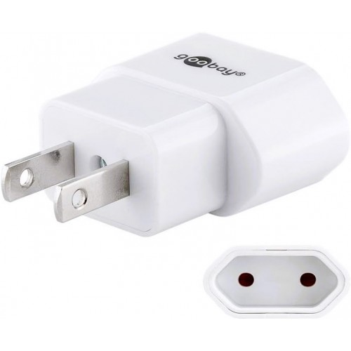 Goobay 45345 US/Japan Travel Adapter – Europlug (Type C) to US/Japan Plug (Type A) Goobay 45345 US/Japan Travel Adapter – Europlug (Type C) to US/Japan Plug (Type A)