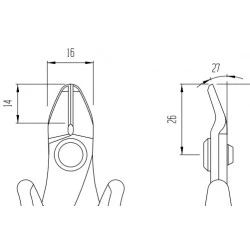 Piergiacomi TRR 58 G – Heavy-Duty Flush Cutting Pliers (MAXI Head)