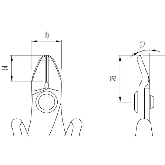 Piergiacomi TRR 58 G flush cutting pliers 160mm