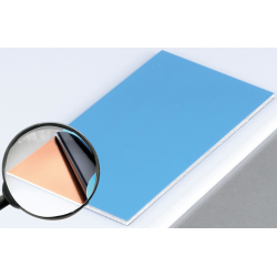 Tiskano vezje s fotopozitivnim lakom 100x50mm, enostransko, vitroplast 1.5 mm, 35 µ Tiskano vezje s fotopozitivnim lakom 100x50mm, enostransko, vitroplast 1.5 mm, 35 µ