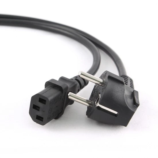 Computer power cable Schuko to C13 1.8 m Gembird PC-186-VDE mains power cable 1.8 m black