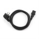 Computer power cable Schuko to C13 1.8 m Gembird PC-186-VDE mains power cable 1.8 m black