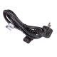 Angled IEC C13 power cable for PC Akyga AK-PC-02A angled power cable 1.5 m black