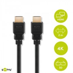 Goobay High speed HDMI kabel tip A 2m, pozlačen