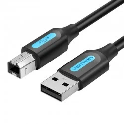 Vention Kabel USB 2.0 A na USB-B s feritnim jedrom Vention COQBL 2A 10 m črn PVC
