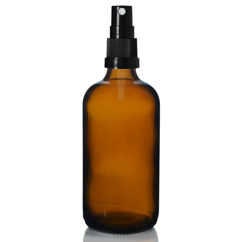 100ml Amber Glass Spray Bottle with Protective Cap for Colloidal Solutions