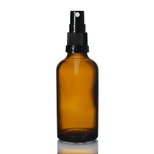 50ml Amber Glass Spray Bottle with Protective Cap for Storing Colloids 50ml Amber Glass Spray Bottle with Protective Cap for Storing Colloids
