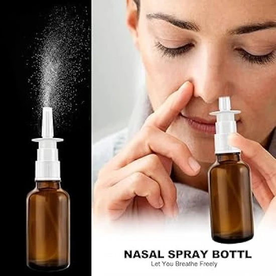 Pršilo za nos s 100ml stekleničko iz rjavega stekla za shranjevanje koloidov Pršilo za nos s 100ml stekleničko iz rjavega stekla za shranjevanje koloidov