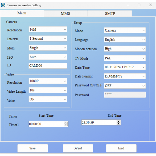 SUNTEK 2G MMS Trail Camera Setup – PARAMETER.DAT Configuration Service
