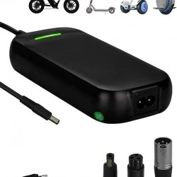 Universal 48V 54.6V 2A Charger for Electric Scooters & E-Bikes (4 Connectors)