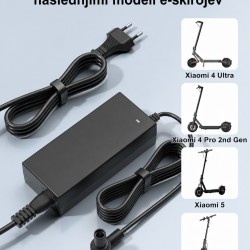54.6 V 2 A Charger with 9 mm Connector for Xiaomi Scooter 4 Ultra, 5 and 5 Pro 54.6 V 2 A Charger with 9 mm Connector for Xiaomi Scooter 4 Ultra, 5 and 5 Pro