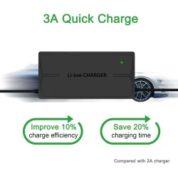 Universal 67.2V 3A Charger for 60V 16S Li-Ion Batteries for E-Bikes and E-Scooters Universal 67.2V 3A Charger for 60V 16S Li-Ion Batteries for E-Bikes and E-Scooters