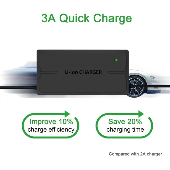 Universal 60V lithium battery charger with adapters Universal 67.2V 3A charger for 60V 16S Li-Ion batteries
