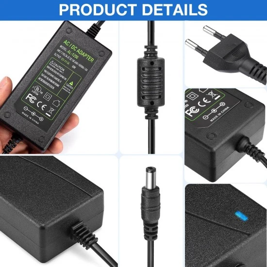 12V 5A 60W universal power adapter 5.5x2.1mm