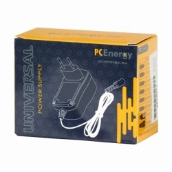 PCEnergy PCE2250UNI Stabilized DC Power Adapter 3–12V 2250mA