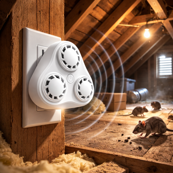 RATMAN PRO plug-in mouse and rat repellent RATMAN PRO ultrasonic rodent repeller device