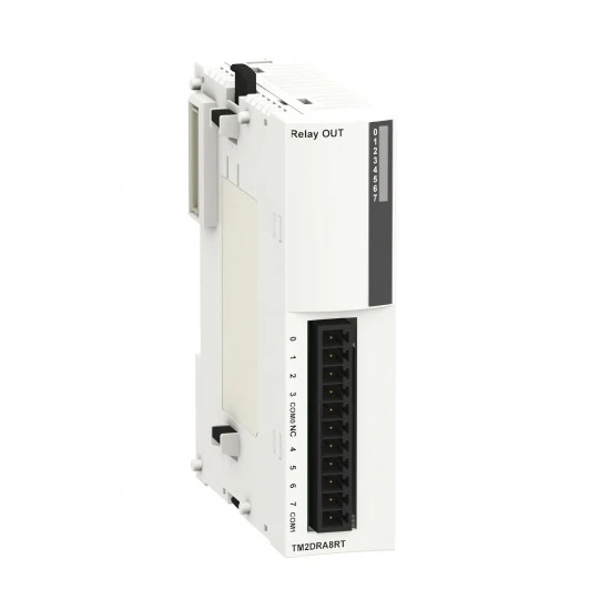 Schneider Electric-TM2DRA8RT - I/O expansion module, Modicon M238 logic controller, Twido, 8 outputs relay, 1 removable screw terminal block Schneider Electric I/O expansion module TM2DRA8RT for Modicon M238 and Twido controllers