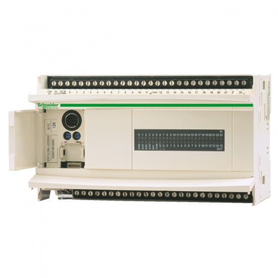 TWDLCDA40DRF compact PLC controller front view TWDLCDA40DRF Compact PLC Controller – 24VDC, 24 Inputs, 16 Relay Outputs