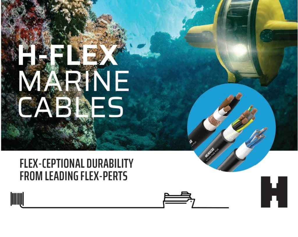 HELMACAB marine offshore armoured power and control cable on reel
