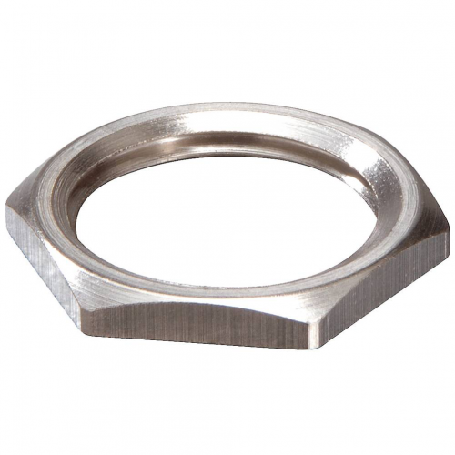 10063145 WISKA Locknut M32x1.5 GMS-M32 Hexagon Brass (CuZn) nickel-plated Colour silver