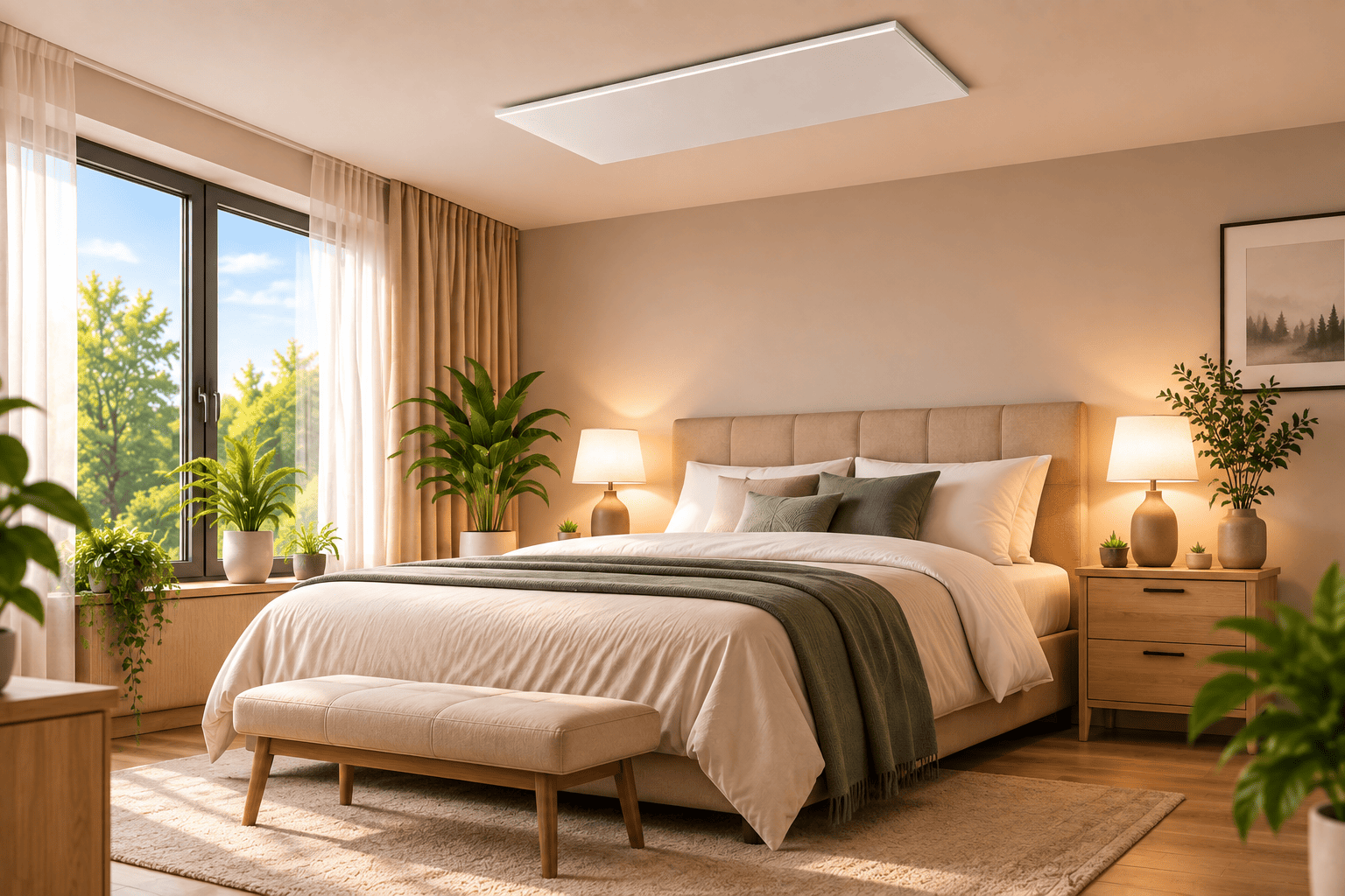 IR heating panels for bedroom and children's room